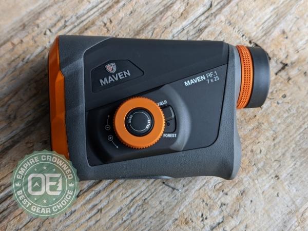 Maven rf. 1 rangefinder on wood